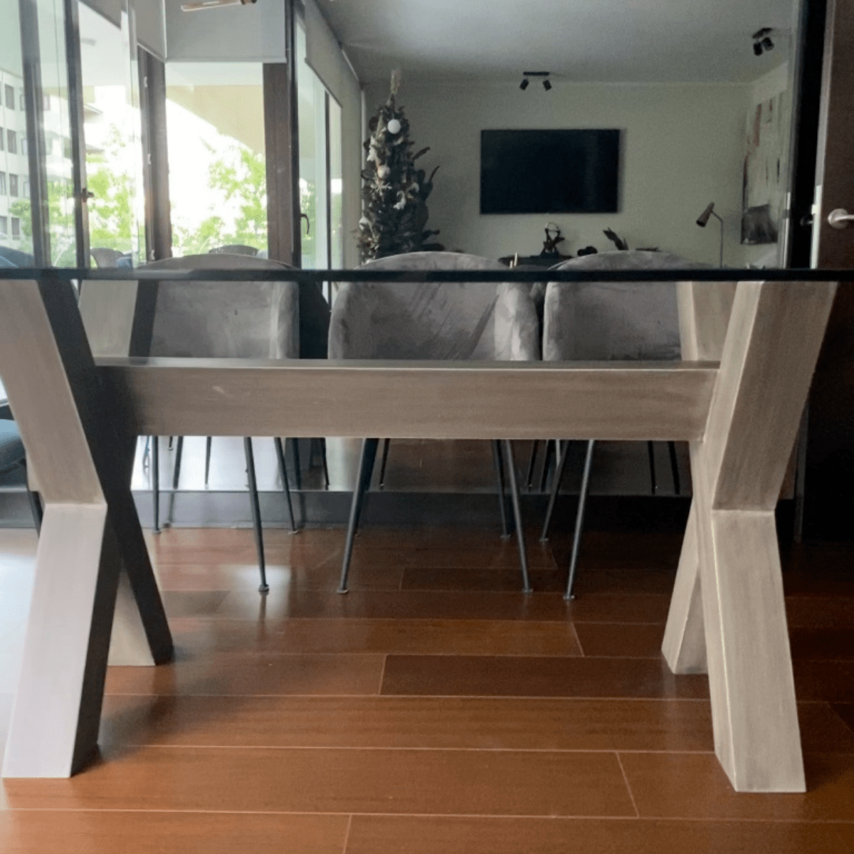 Mesa de comedor madera moderna Tijeras. - mesa comedor | Greenwoods Chile